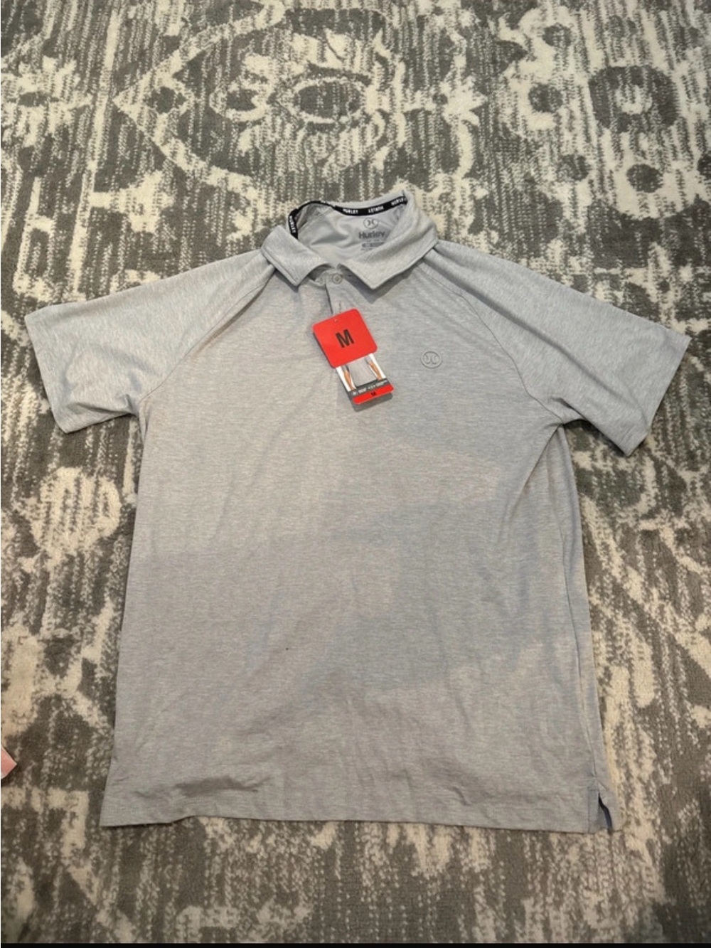 Hurley Light Gray Short Sleeve Polo